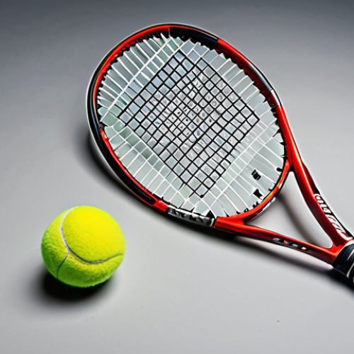 A slightly used Wilson tennis racket with minor scratches, well-lit and clean, showcasing the logo and grip details.