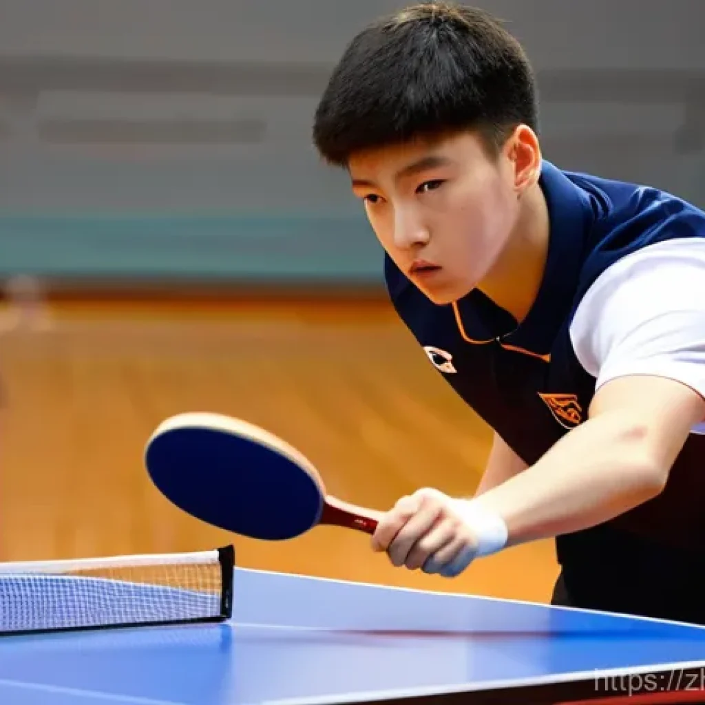 탁구 라켓 선택 방법 - **Prompt Title: Pure Wood Blade Player: The Art of Spin and Control**
    **Image Prompt:** A young ...