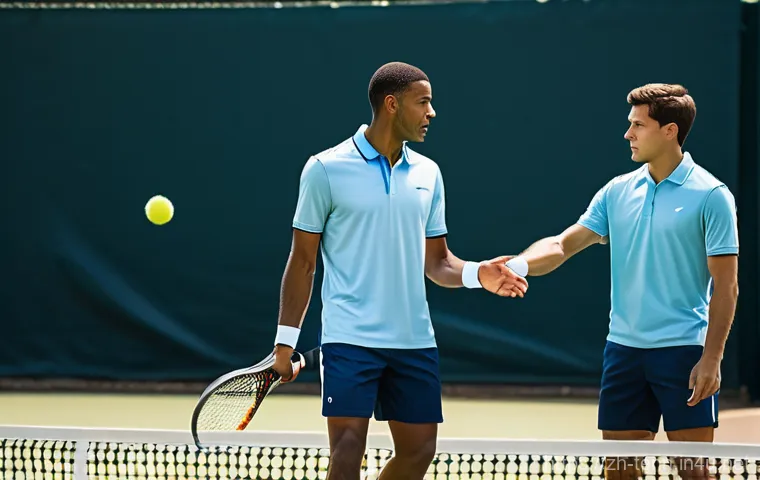 테니스 경기 중 필요한 매너 - Prompt 1: On-Court Respect and Fair Play** 테니스 경기 중 필요한 매너 - Prompt 1: On-Court Respect and Fair Play**